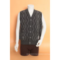 Yak Wool /Cashmere V Neck Cardigan Waistcoat/Garment/Clothing/Knitwear